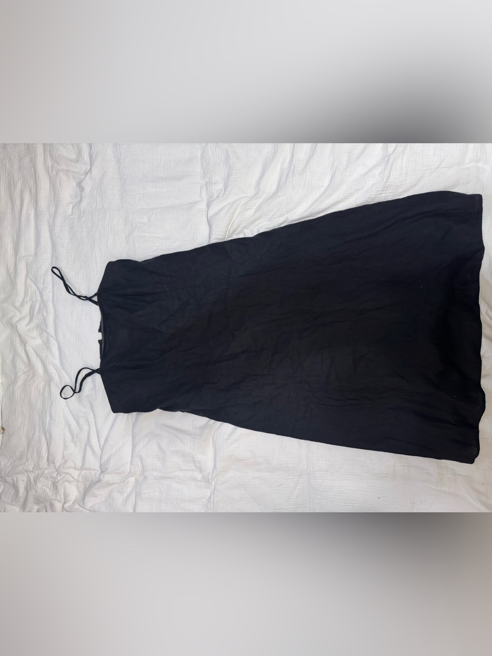 J. Jill Black Midi linen dress
